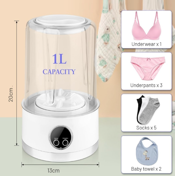 Machine à laver pour sous-vêtements 1L – Image 3